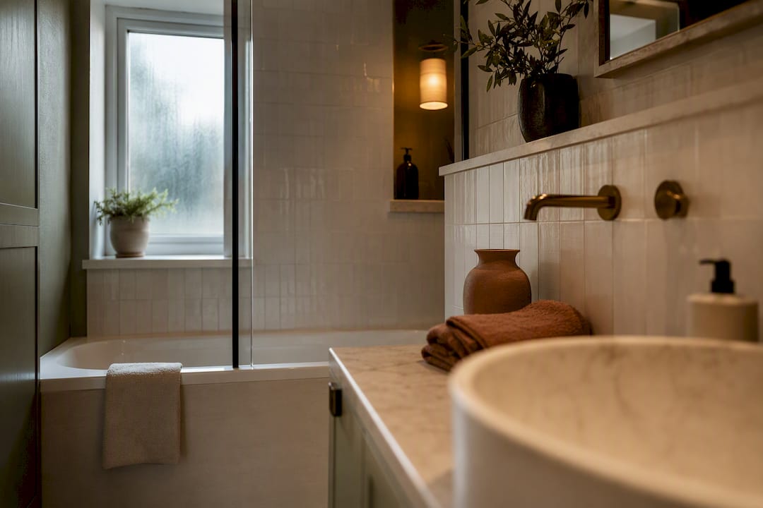 10 Bathroom Colour Schemes for 2026 That Use Earthy Accents