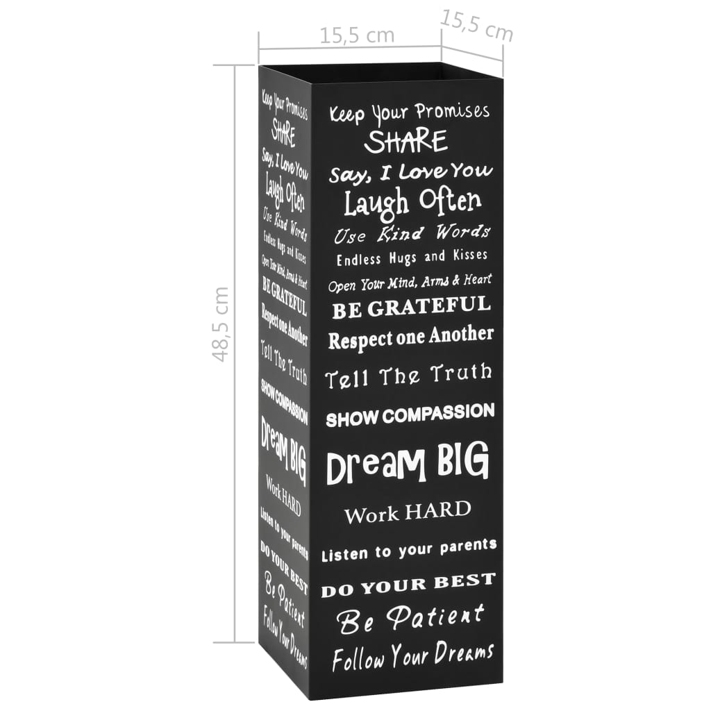 Square Steel Umbrella Stand Storage Holder for Umbrellas and Walking Sticks