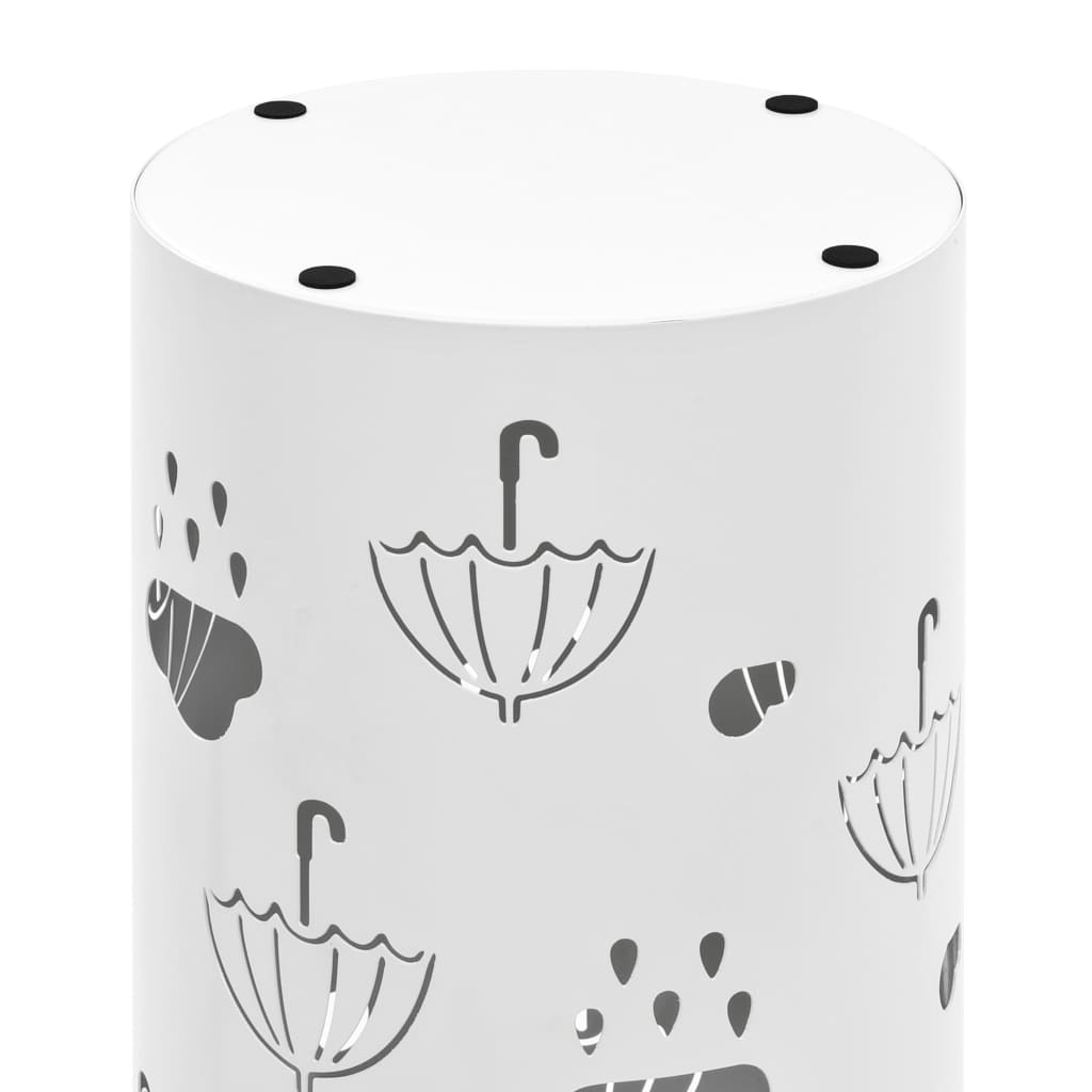 vidaXL Umbrella Stand Vintage Style Metal with Leaves, Umbrellas and Women Designs