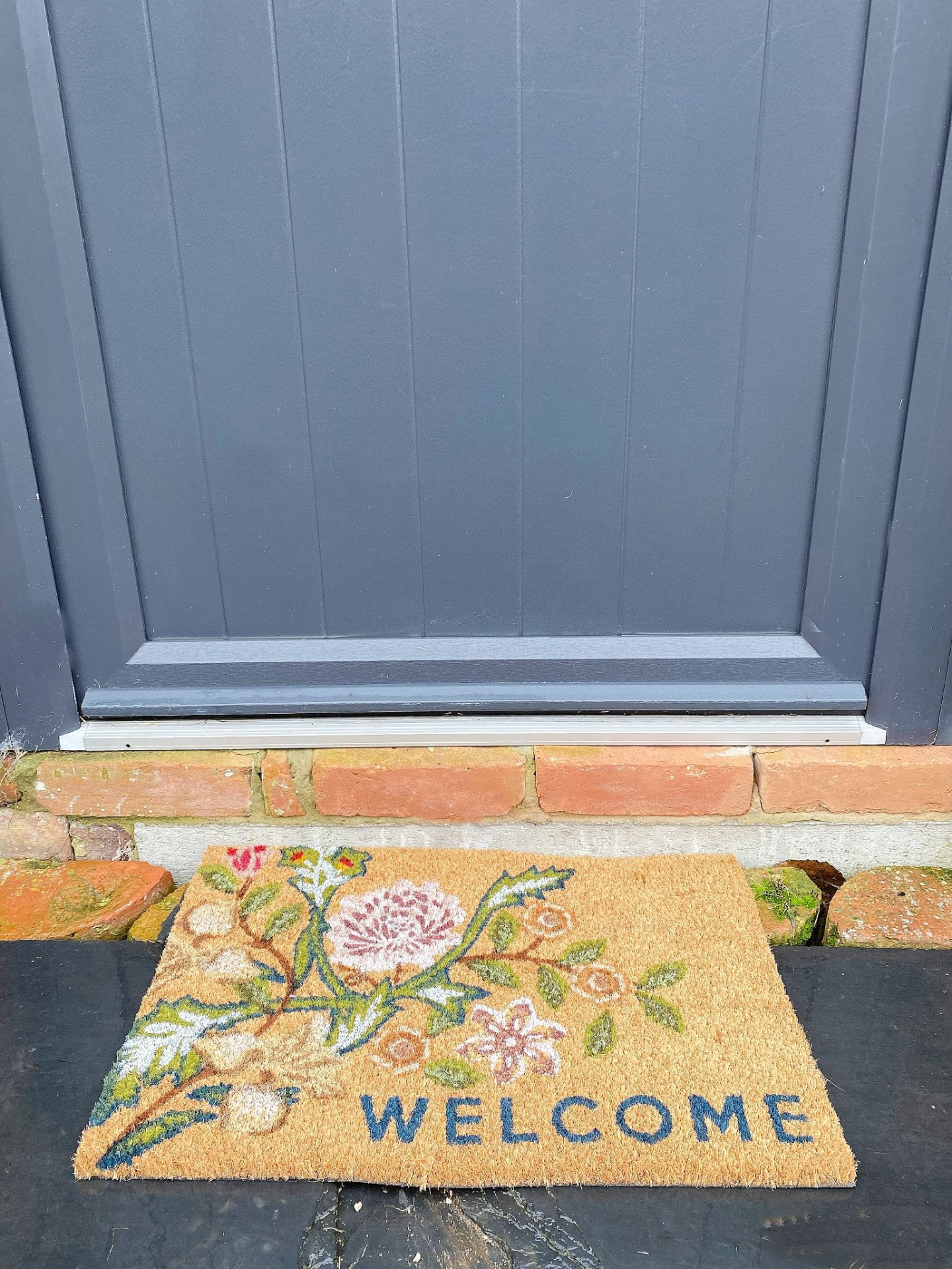 Coir Doormat with Printed Welcome Designs for Home Entrance Door Mats and Rugs
