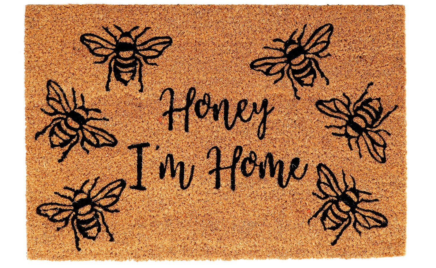 Coir Doormat with Printed Welcome Designs for Home Entrance Door Mats and Rugs