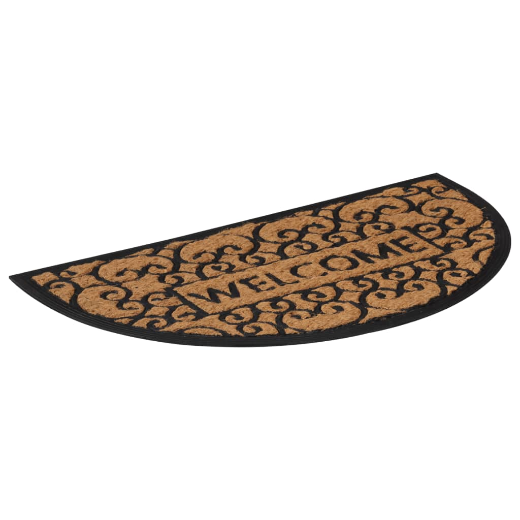 Coir Doormat with Printed Welcome Designs for Home Entrance Door Mats and Rugs