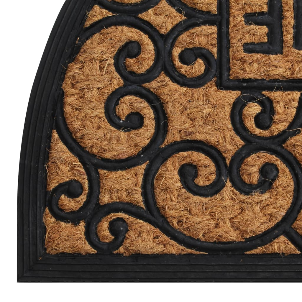 Coir Doormat with Printed Welcome Designs for Home Entrance Door Mats and Rugs