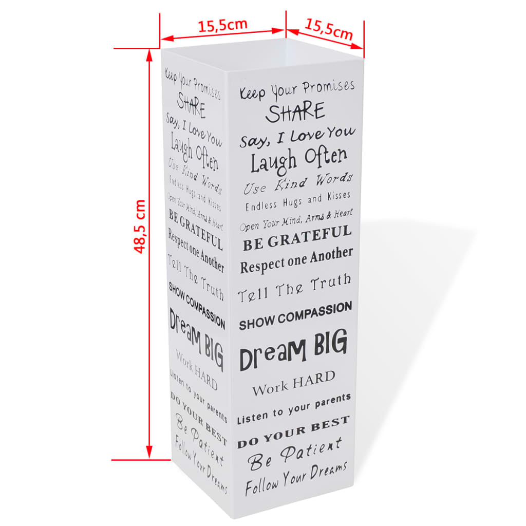 Square Steel Umbrella Stand Storage Holder for Umbrellas and Walking Sticks