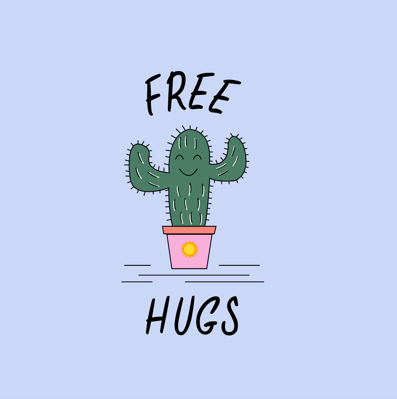 Free Hugs - Organic Cotton Tote Bag