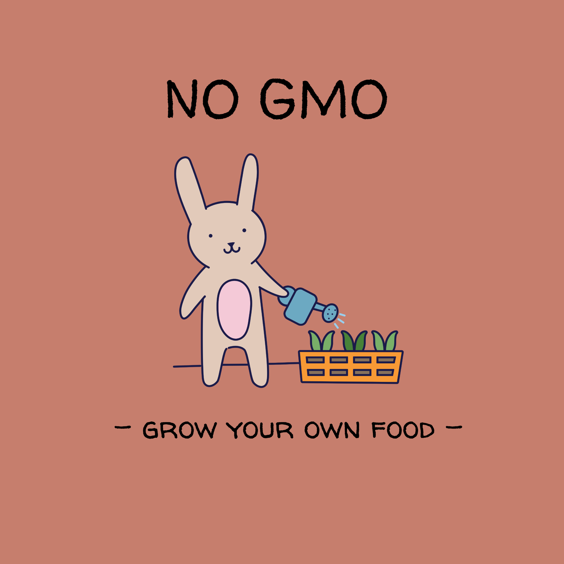 No GMO - Organic Cotton Tote Bag